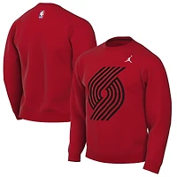 Men's Jordan Brand Red Portland Trail Blazers Statement Edition Sweatshirt
