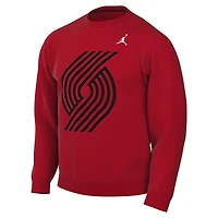 Sweat-shirt Jordan Brand rouge Portland Trail Blazers Statement Edition pour homme