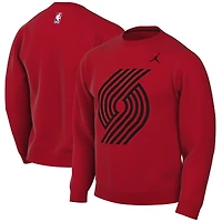 Sweat-shirt Jordan Brand rouge Portland Trail Blazers Statement Edition pour homme