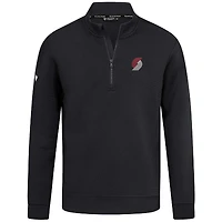 Pull noir à fermeture éclair quart de tour Accolade Cushion pour homme des Portland Trail Blazers Levelwear