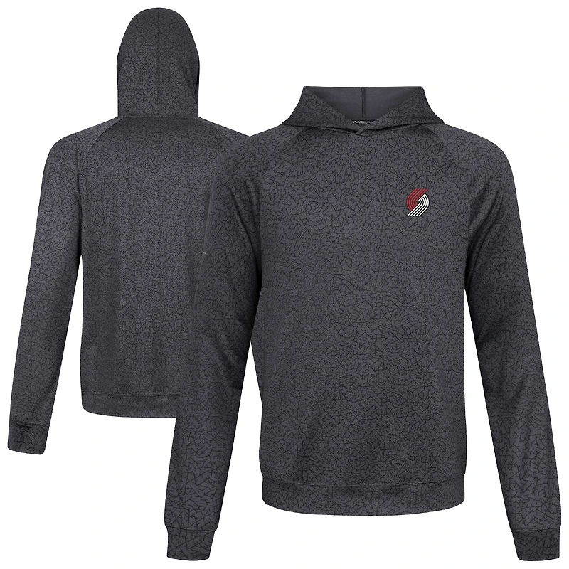 Men's Levelwear Black Portland Trail Blazers Challenger Pullover Hoodie