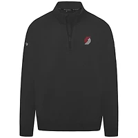 Men's Levelwear Black Portland Trail Blazers Murray Quarter-Zip Pullover