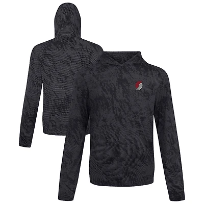 Men's Levelwear Black Portland Trail Blazers Platform Pullover Hoodie