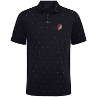 Men's Levelwear Black Portland Trail Blazers Vision Polo
