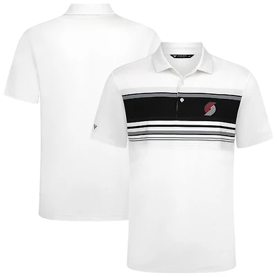 Men's Levelwear White Portland Trail Blazers Onward Polo
