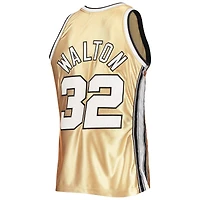 Mitchell & Ness Bill Walton Gold Portland Trail Blazers 75e anniversaire 1976/77 Maillot Swingman Hardwood Classics pour hommes