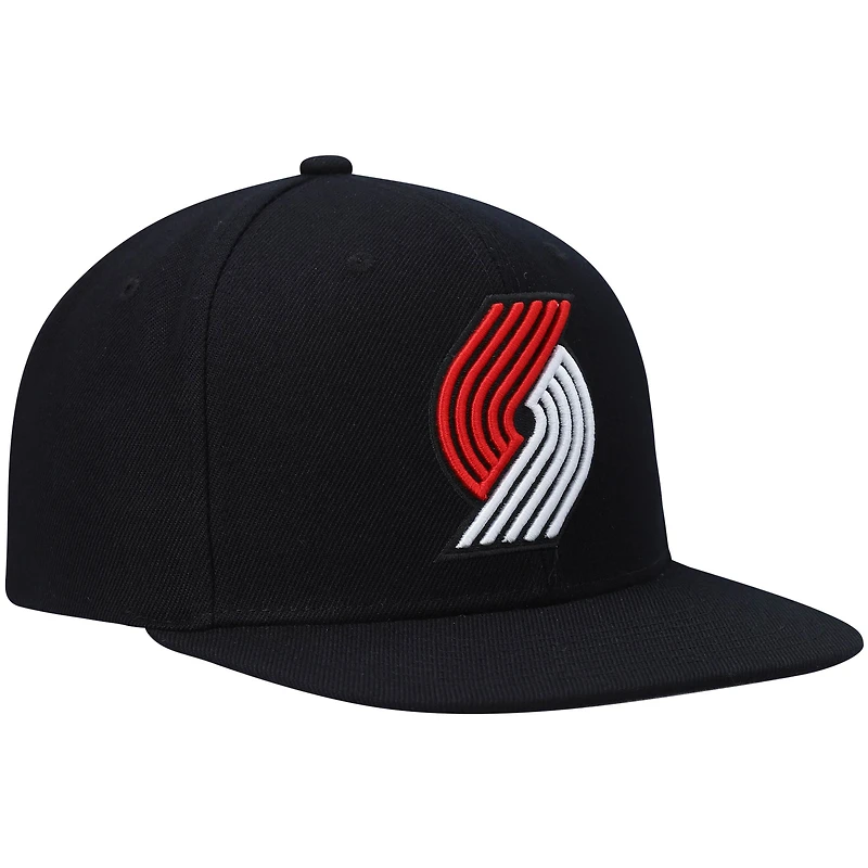 Casquette Snapback Portland Trail Blazers Ground 2.0 noire Mitchell & Ness pour hommes
