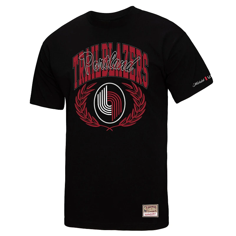 T-shirt noir Mitchell & Ness Portland Trail Blazers NBA x Michelob Ultra Rewind II pour homme