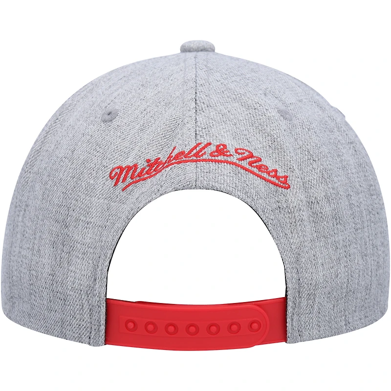 Casquette Snapback Portland Trail Blazers Hardwood Classics 2.0 gris chiné Mitchell & Ness pour hommes
