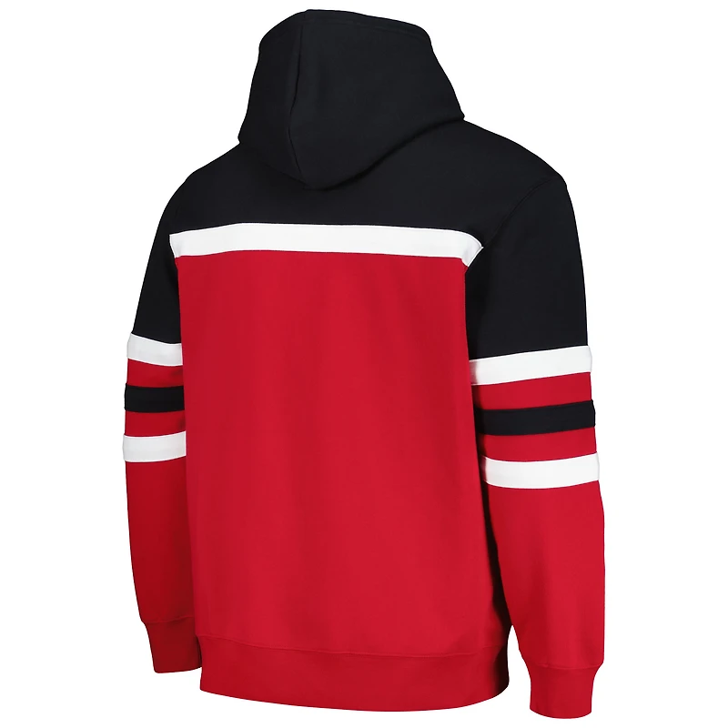 Sweat à capuche Mitchell & Ness pour hommes, rouge/noir, Portland Trail Blazers Head Coach