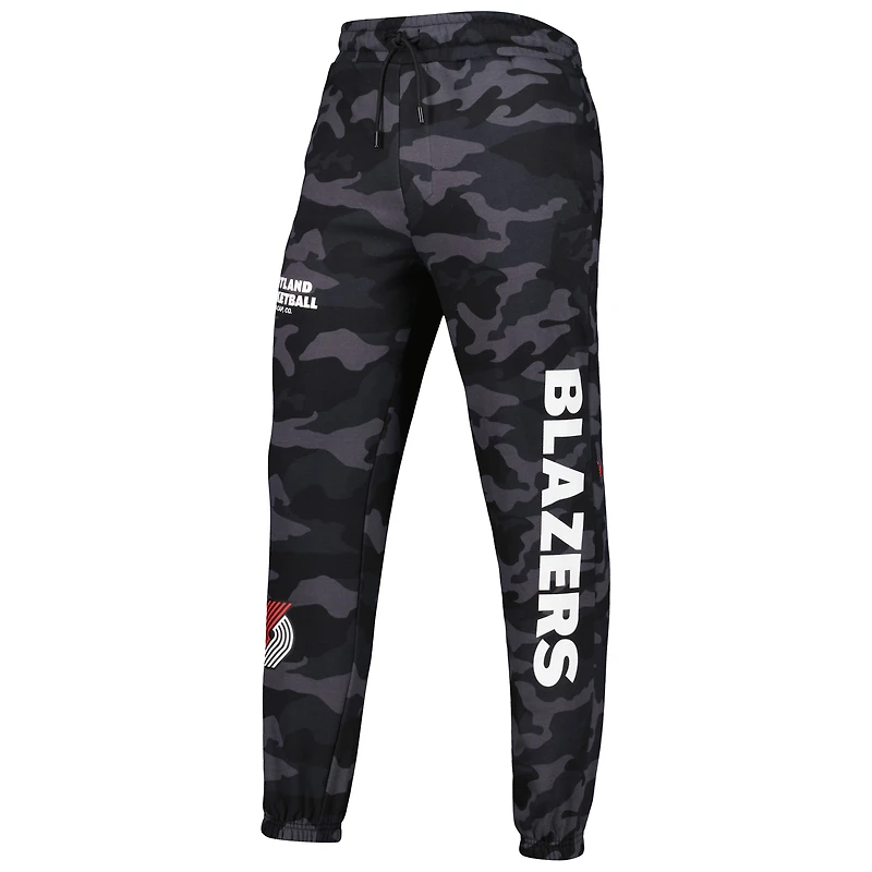 Jogging Portland Trail Blazers New Era pour homme noir/camouflage ton sur