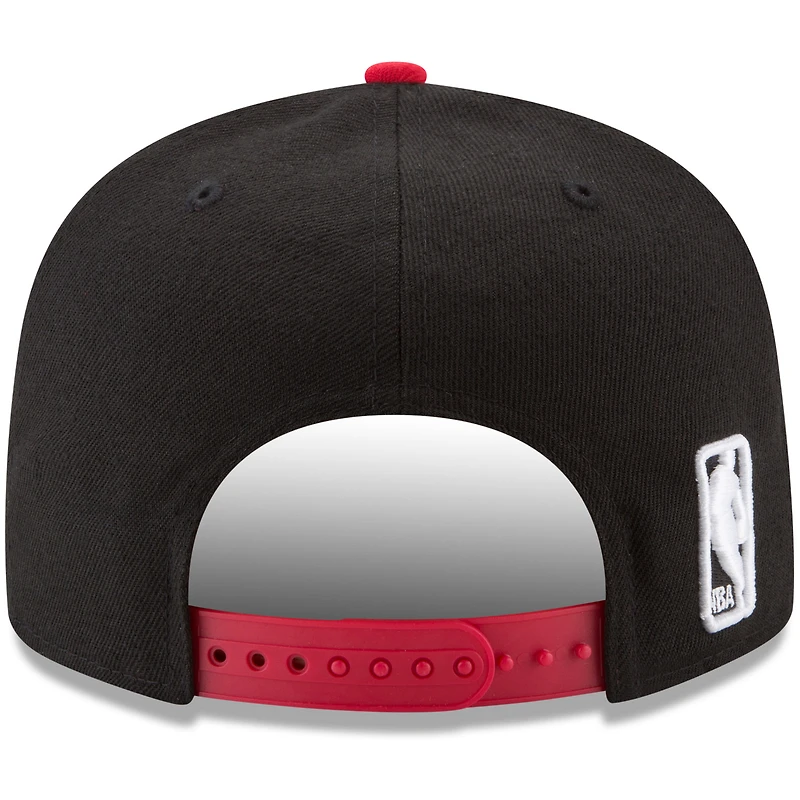 Men's New Era Black/Red Portland Trail Blazers 2-Tone 9FIFTY Adjustable Snapback Hat