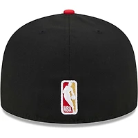 Men's New Era Black/Red Portland Trail Blazers Gameday Gold Pop Stars 59FIFTY Fitted Hat
