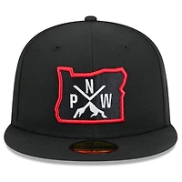 Casquette ajustée noire Portland Trail Blazers 2024/25 City Edition Alternate 59FIFTY pour homme New Era