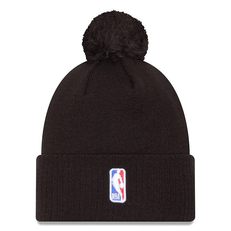 Men's New Era  Black Portland Trail Blazers 2024/25 City Edition Cuffed Knit Hat with Pom