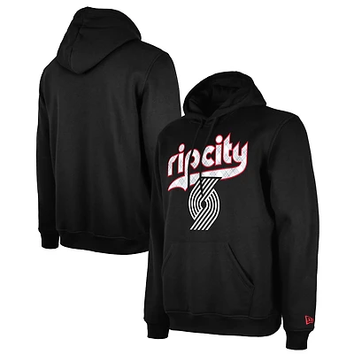 Sweat à capuche noir Portland Trail Blazers 2024/25 City Edition pour homme New Era