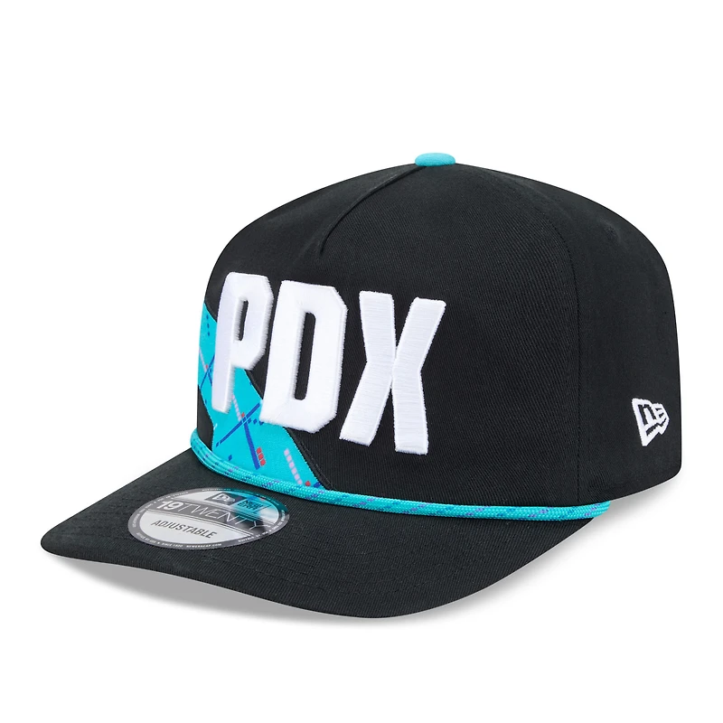 Men's New Era Black Portland Trail Blazers 2025/26 City Edition 19TWENTY Adjustable Hat