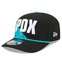 Casquette ajustable New Era noire Portland Trail Blazers édition City 2025/26 9SEVENTY pour homme