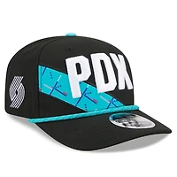 Men's New Era Black Portland Trail Blazers 2025/26 City Edition 9SEVENTY Adjustable Hat
