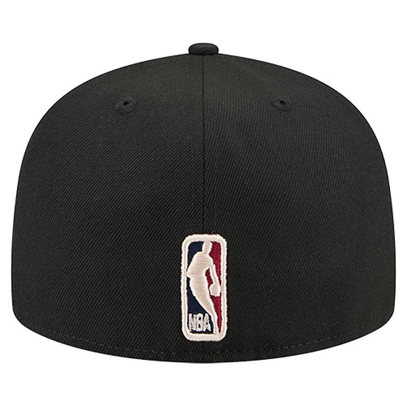 Casquette ajustée New Era 59FIFTY pour homme, logo principal Portland Trail Blazers, noire