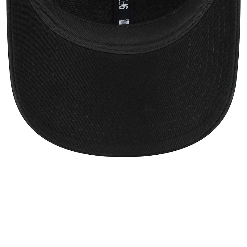 Casquette ajustable 9FORTY Trucker surdimensionnée à plaque Portland Trail Blazers New Era noire pour hommes