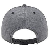 Men's New Era  Charcoal Portland Trail Blazers Throwback Washed Pre-Curved 9FIFTY Snapback Hat