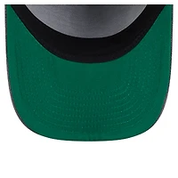 Men's New Era  Charcoal Portland Trail Blazers Throwback Washed Pre-Curved 9FIFTY Snapback Hat