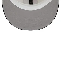Men's New Era Cream/Black Portland Trail Blazers Piping 2-Tone 59FIFTY Fitted Hat