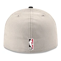 Casquette ajustée New Era 59FIFTY Chrome grise et noire pour homme, Portland Trail Blazers