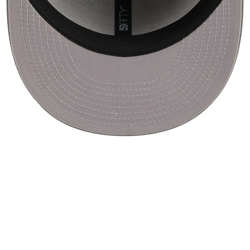 Men's New Era Gray Portland Trail Blazers Color Pack 59FIFTY Fitted Hat