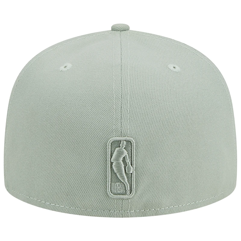 Men's New Era Light Green Portland Trail Blazers Sage Color Pack 59FIFTY Fitted Hat