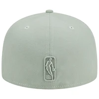 Men's New Era Light Green Portland Trail Blazers Sage Color Pack 59FIFTY Fitted Hat