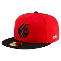 Casquette ajustée New Era rouge Portland Trail Blazers Statement Edition Jersey Hook 59Fifty pour homme