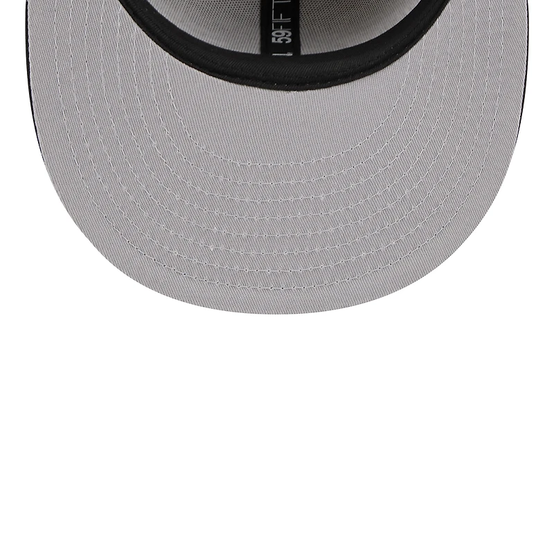 Casquette ajustée 59FIFTY New Era pour hommes, beige/noir, Portland Trail Blazers 2024 NBA Draft