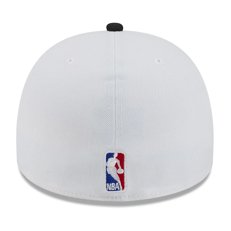 Men's New Era White/Black Portland Trail Blazers 2025 NBA Draft A-Frame 59FIFTY Fitted Hat