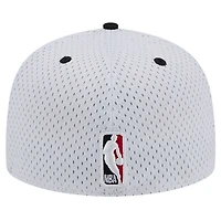 Men's New Era White/Black Portland Trail Blazers Throwback 2Tone 59FIFTY Fitted Hat