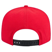 Men's New Era White/Black Portland Trail Blazers Throwback Gradient Tech Font 9FIFTY Snapback Hat
