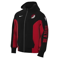 Sweat à capuche entièrement zippé Nike noir Portland Trail Blazers 2023/24 Authentic Showtime pour homme