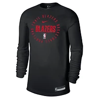 Men's Nike Black Portland Trail Blazers 2024/25 Legend On-Court Practice Long Sleeve T-Shirt
