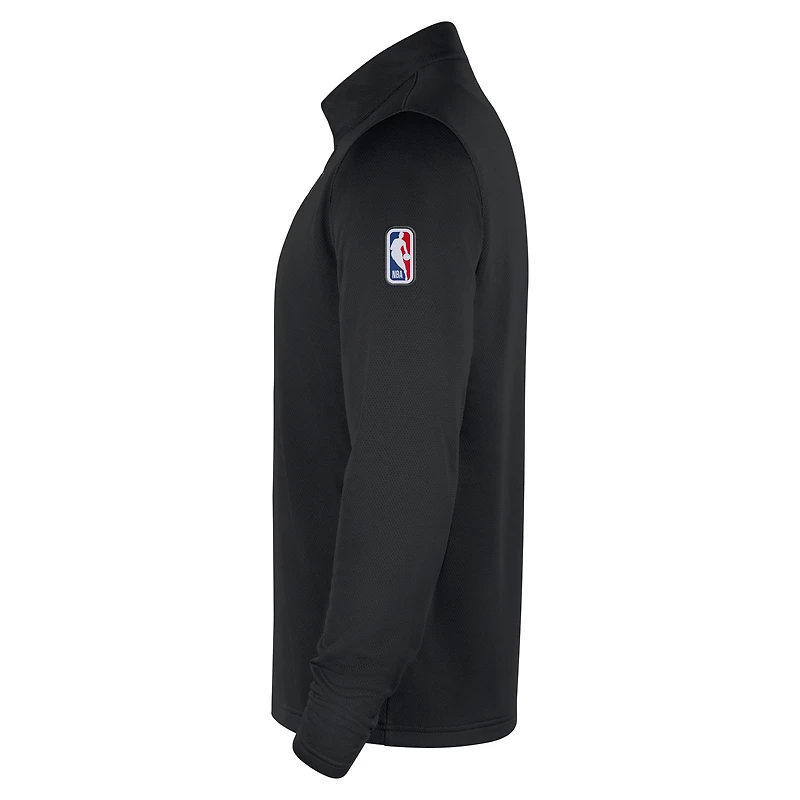 Men's Nike Black Portland Trail Blazers 2025/26 Authentic Coaches Quarter-Zip Dri-Fit Top