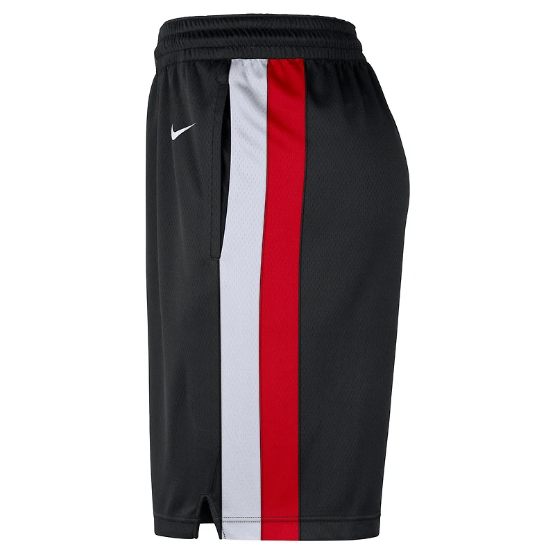 Short Nike noir Swingman Dri-FIT Portland Trail Blazers pour homme – Édition Icon