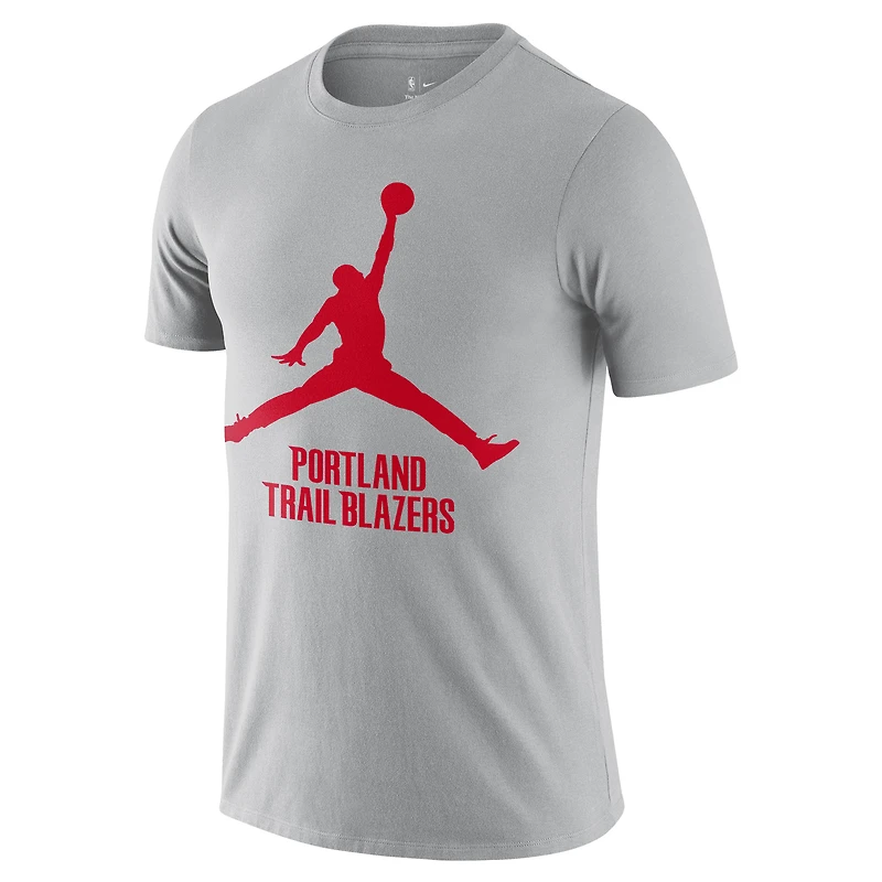 T-shirt Jumpman essentiel Nike Portland Trail Blazers pour homme, argenté