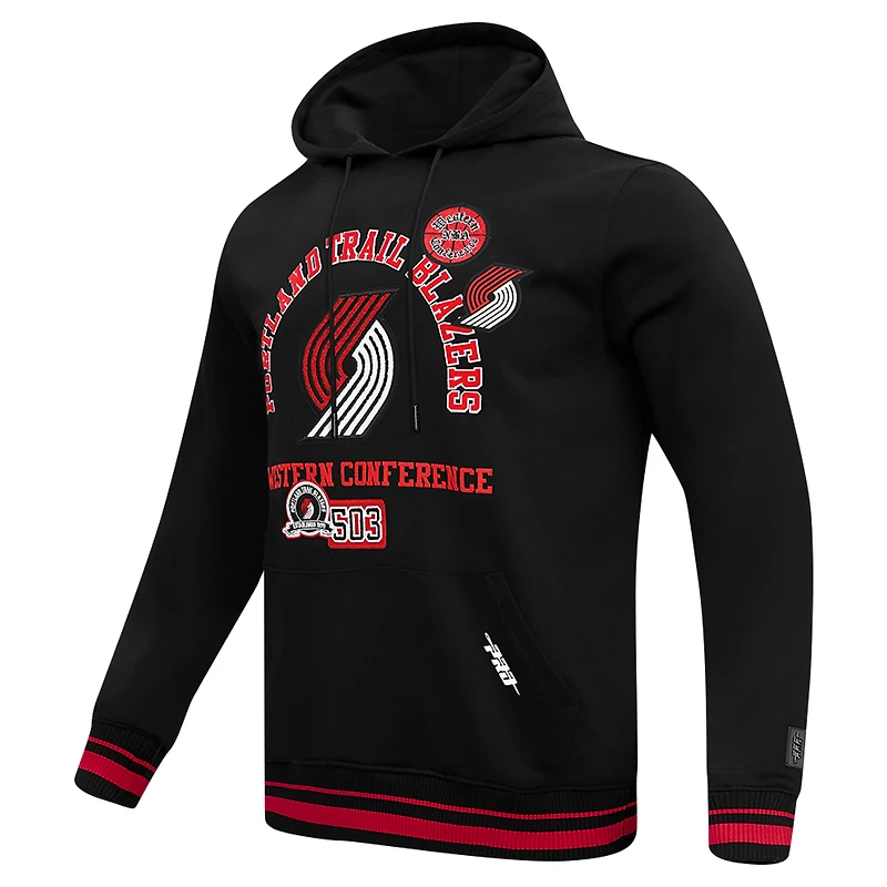 Men's Pro Standard Black Portland Trail Blazers Area Code Pullover Hoodie