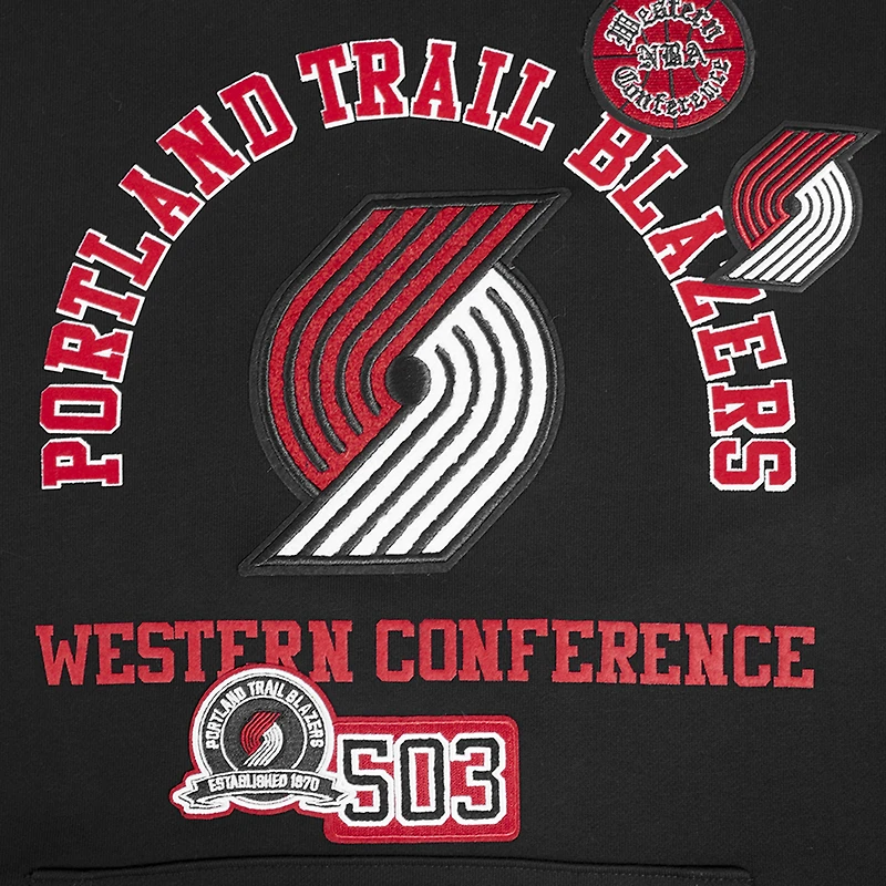 Men's Pro Standard Black Portland Trail Blazers Area Code Pullover Hoodie
