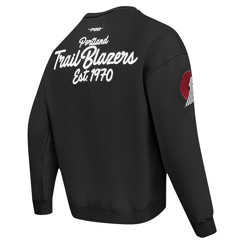 Sweat-shirt à capuche noir Pro Standard pour homme des Portland Trail Blazers Paint the City