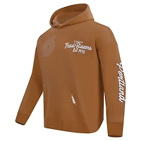 Men's Pro Standard Brown Portland Trail Blazers Paint the City Drop Shoulder Pullover Hoodie