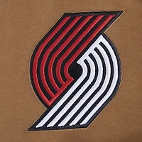 Men's Pro Standard Brown Portland Trail Blazers Paint the City Drop Shoulder Pullover Hoodie