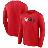 Men's Portland Trail Blazers Alternate Logo Long Sleeve T-Shirt