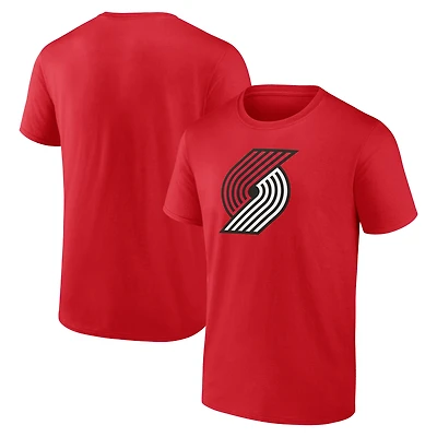 Men's  Red Portland Trail Blazers Primary Logo T-Shirt