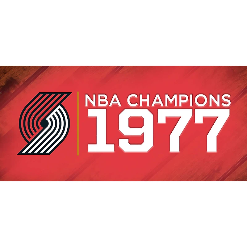 Portland Trail Blazers 1977 NBA Finals Champions 12" Replica Larry O'Brien Trophy with Sublimated Plate